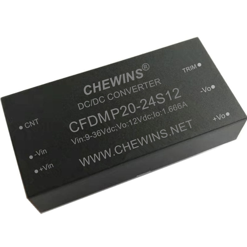 DC-DC电源模块9-36V输入24V转12V 20W单路隔离输出 CFDMP20-24S12