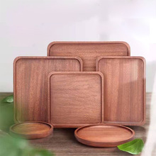 廚房家用木質托盤 方形茶幾茶盤 可定制木質長方形干果收納盤子
