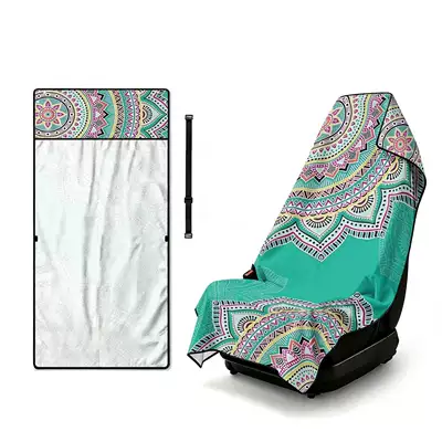 Printed bath towel and car seat cover 2-in-1, ultra-fine fiber outdoor beach and car dual-use universal seat cushion (Universal seat cover) - afht151-75x150