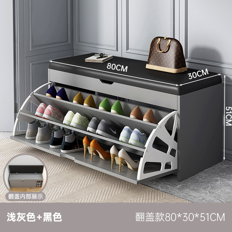 Taburete de cambio de zapatos en la puerta de entrada doméstica Taburete de vestir Taburete