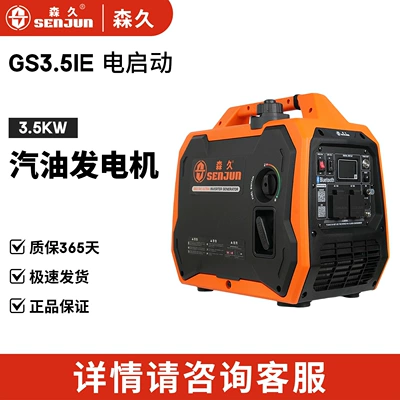 Senjiu Gasoline Generator 220V Variable Frequency 3.5Kw Portable Household Silent Rv Outdoor Camping Charging