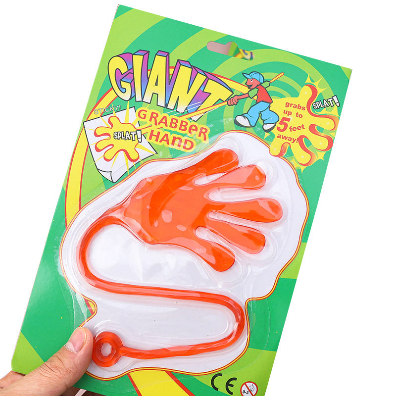 Tarjeta de succión, gran mano pegajosa, ventilación de mano, mano pegajosa, estiramiento de mano, trp, goma suave, palma elástica, juguetes especiales transfronterizos