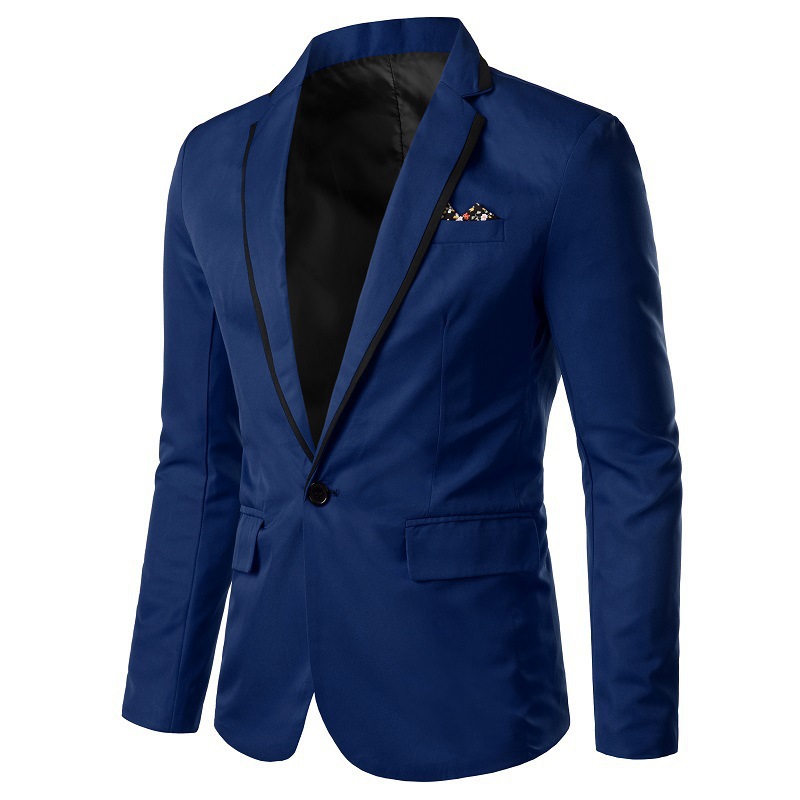 Cappotto da uomo con colletto ribaltabile, cappotto da abito casual alla moda_voghion.com