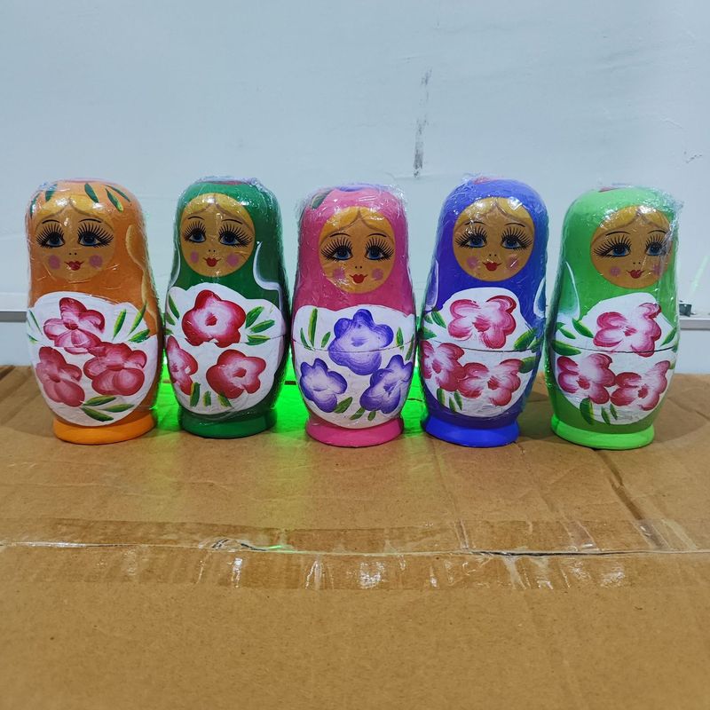 彩色絵ロシア人形五階六階七階人形卸売り木造工芸品ロシア五階人形|undefined