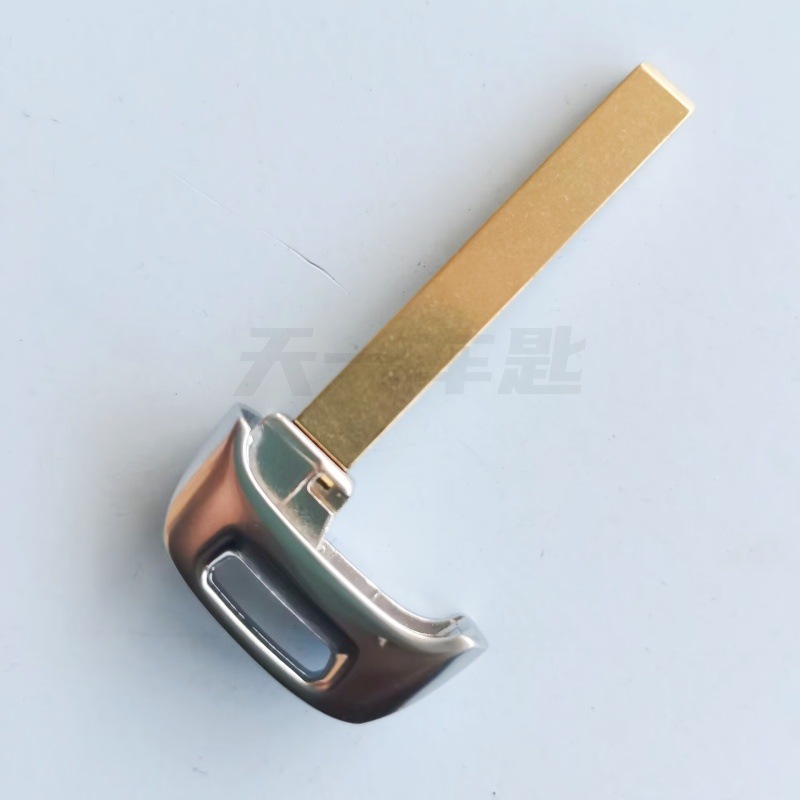 Suitable for Audi A3L Smart Card Small Key Q4L Car Remote Control Spare Emergency Mechanical Key Blank Copper Blank
