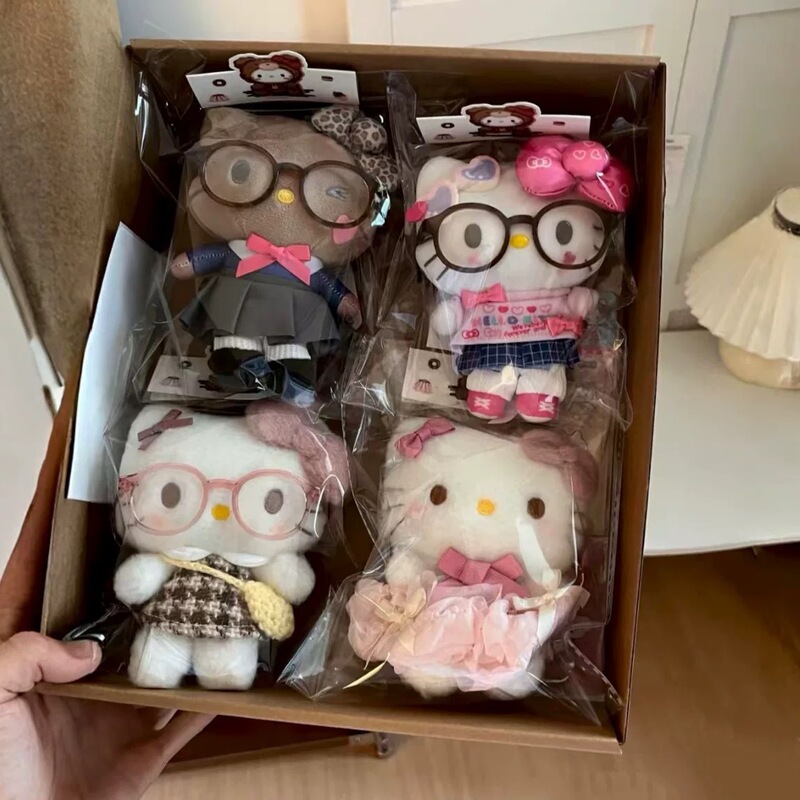 Ins Girly Heart Kitty Doll Plush Cute Pendant Gift High-Value Bag Keychain Doll Pendant for Women