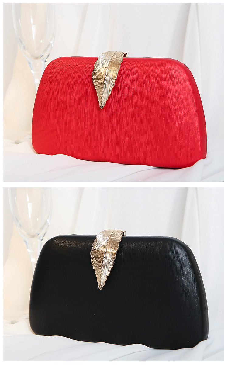 White Red Blue Pu Leather Solid Color Shell Evening Bags display picture 4