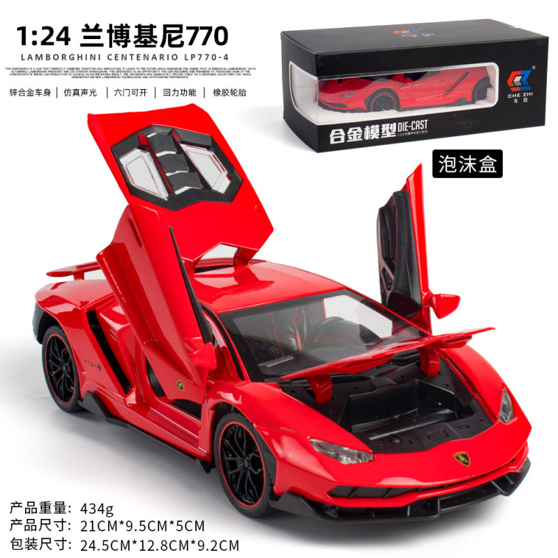 1: 24 Lamborghini 770 rojo