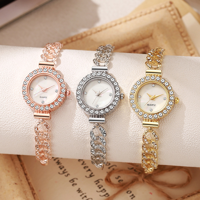 New Korean Style Twist Temperament Drawstring Design Compact and Fashionable Female Student Junior High School Lazy Bracelet Female Watch