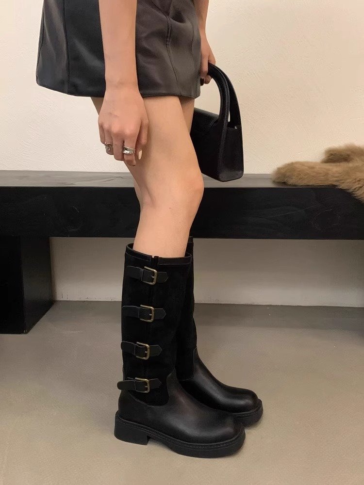 2023 Autunno/Inverno nuovi stivali da cowboy occidentali Stivali a tubo lungo sottili e sottili_voghion.com