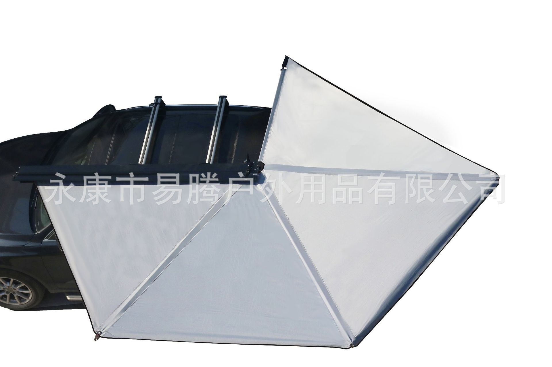Car Side Canopy Aluminum Shell Suv Side Tent 270-Degree Quick-Open Sunshade Outdoor Camping Rainproof Sun Protection Car Tent