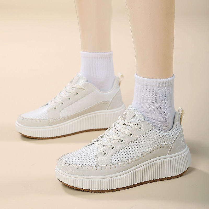 Zapatos casuales de cuatro estaciones, zapatos altos, zapatos desnudos, zapatos deportivos de moda de mujer, comercio exterior transfronterizo, tamaño grande