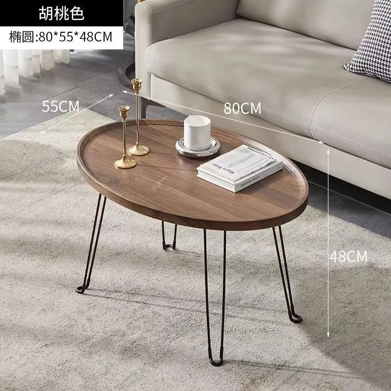 월넛색상 원형테이블 55*88*48