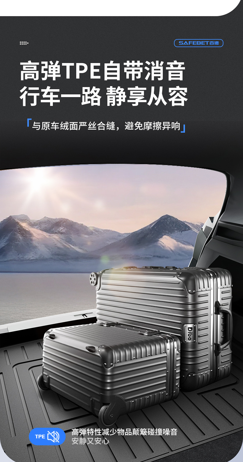 Suitable for Hongqi H6, HS3, HS5, HS6, PHEV, E-QM5, special colorful TPE car trunk mat