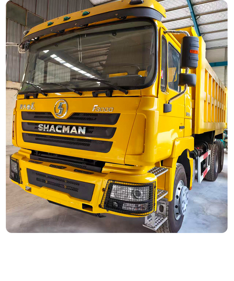 Used Shacman Delong dump truck 6X4 rear eight-wheel muck truck, construction site sand and gravel transport tipper truck in stock