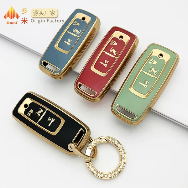 Cross-Border Hot-Selling Product Suitable for Benfield Motorcycle Key Cover Pcx160 Car Key Case with Gold-Edged Protective Shell