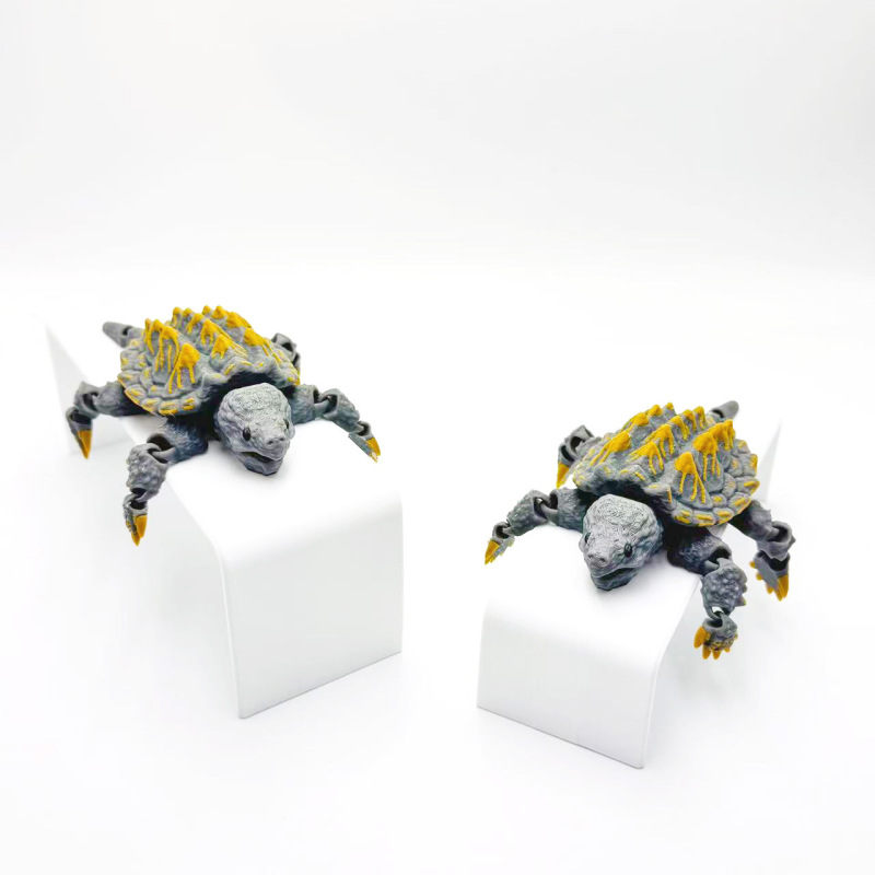 跨境3d打印鳄龟模型摆件仿真动物模型工艺品可活动关节创意摆件|undefined