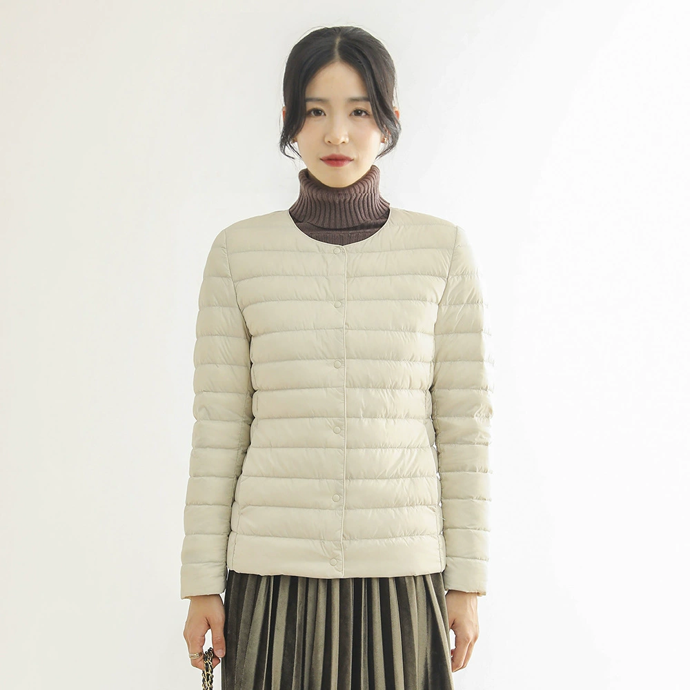 Ру грибов основной толчок новой национальной серии, легкий пуховик, женский вкладыш, V-образный вырез, круглый воротник, осень-зима, новый 90 флисов