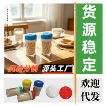 彩盖牙签厂家 空气 果签筒 牙签旗订做 自动按压式牙签筒 芝士 省