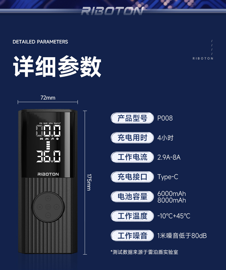 Car-mounted wireless air pump, customized portable multi-functional emergency air pump, tire pump for electric vehicles