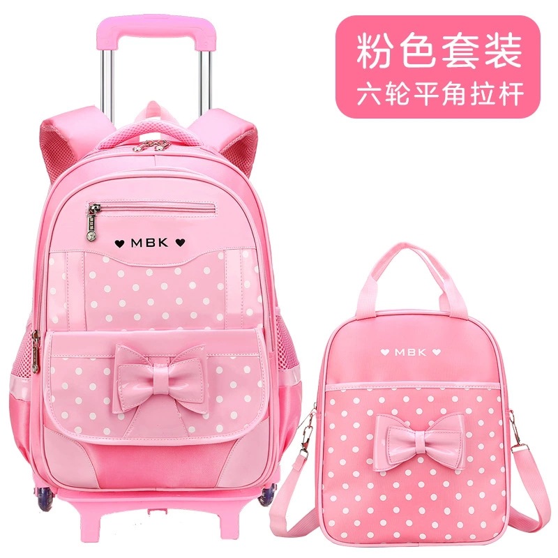 Nuevo punto de onda de la mochila de tirón para niños estudiantes de primaria 1 - 3 - 6 grados 6 - 9 - 12 años de edad mochila de hombro de gran capacidad