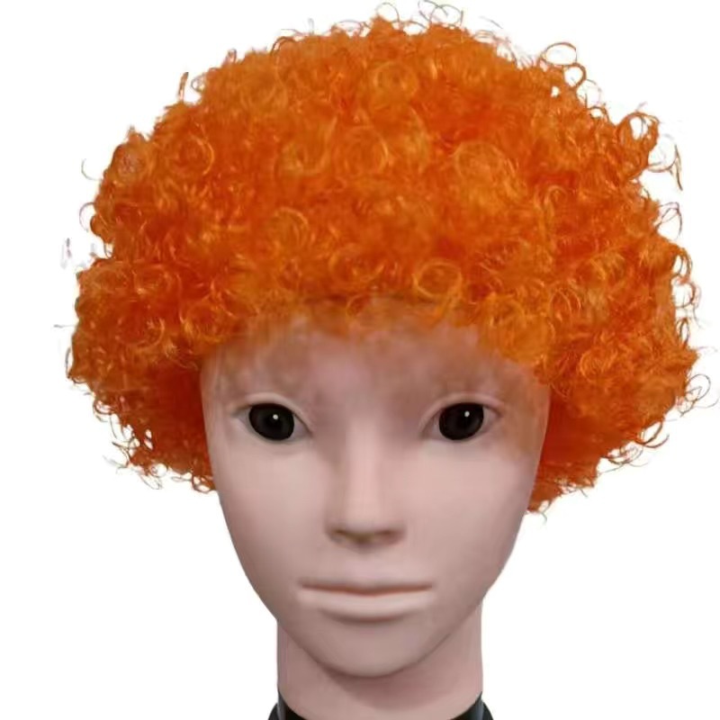 Día de los niños del 1 de junio payaso adulto divertido espectáculo peluca accesorios porristas gorras de color