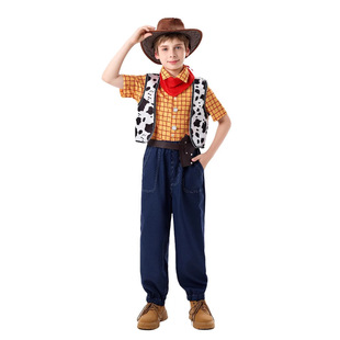 Foreign Trade Toy Story Woody Cosplay Costume Cos Suit Halloween Cowboy Dress up Kidsren's Performance Costume
