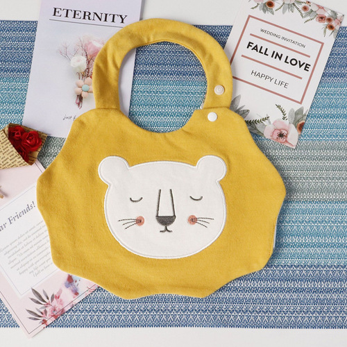 ins new baby bib baby bib children cartoon style cotton saliva towel