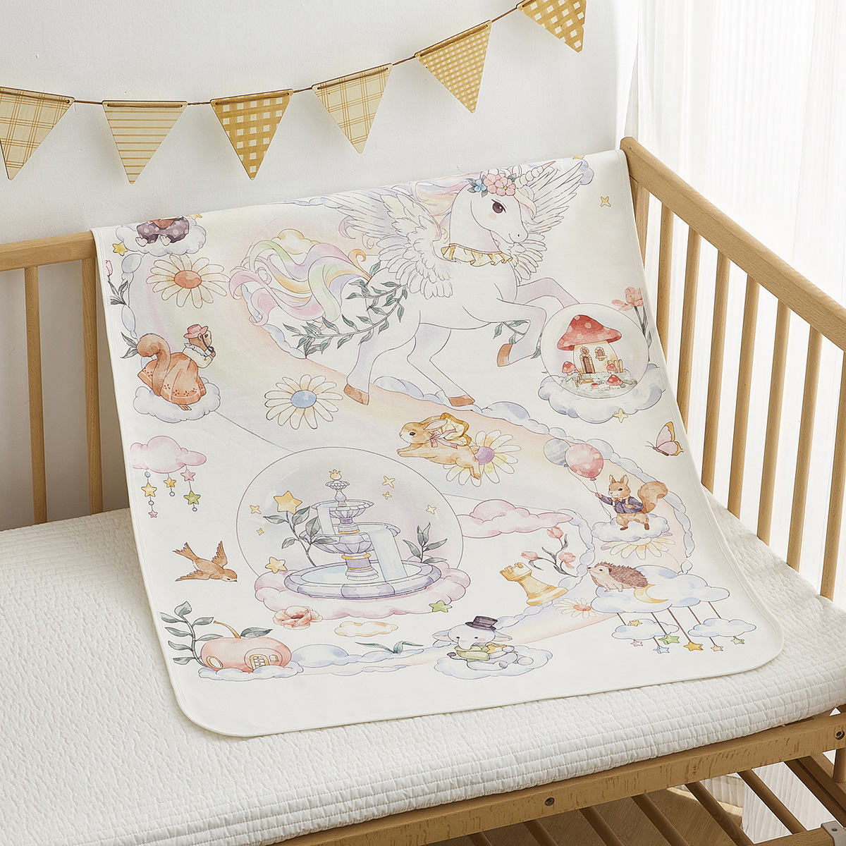 Rainbow Unicorn Full Print B-Diafragma / Protección de glúteas secas