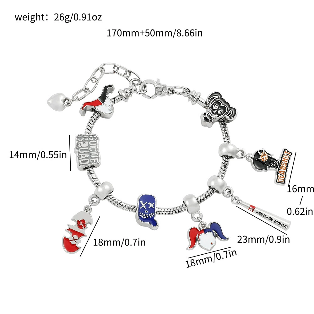 (Cross-border trading), fashionable fuchsia beaded bracelet, pendant, beads, accessory, DIY