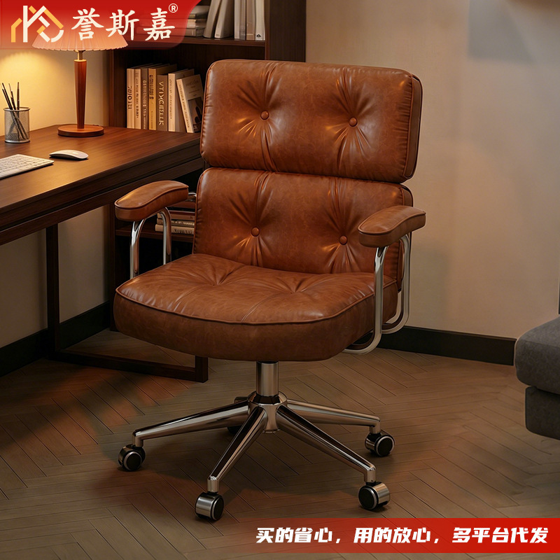 Home Computer Chair, Robin Chair, Comfortable for Long Sitting, Study Desk Chair, Adjustable Armrests, Movable Office Sofa Swivel Chair
