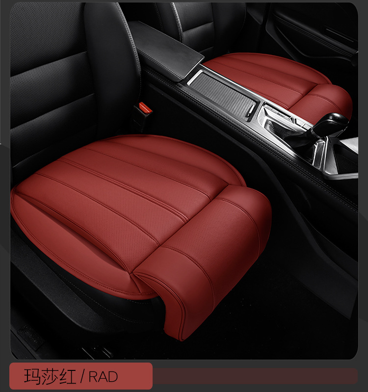 Car seat cushion with extended leg rest for driver and passenger seats, integrated leg rest for rear seats, suitable for all seasons, comfortable leg support seat cushion