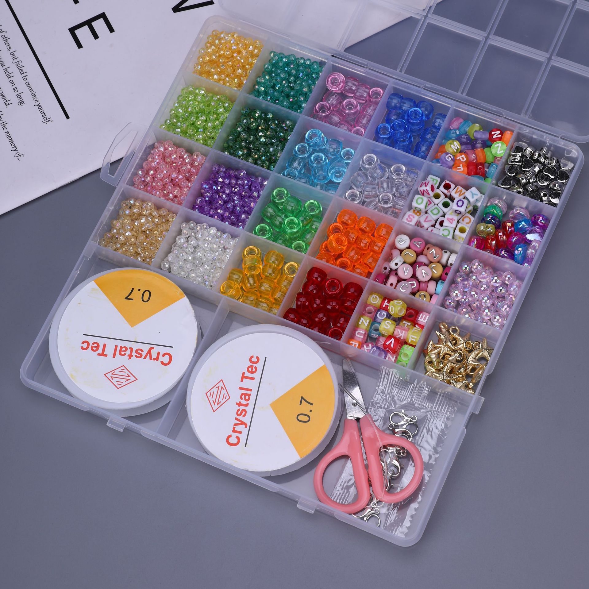 Cuentas de arroz de vidrio DIY cuentas de pintura horneada pequeñas cuentas de color crema hechas a mano gran agujero de color cuentas dispersas accesorios de joyas pulseras