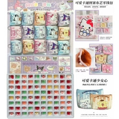 洞洞楽1*80入児童三麗アニメ布芸財布収納バッグ学校の入り口の小学生が穴を開けた女の子