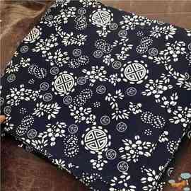 茶叶罐盖子密封无纺布花布茶叶罐盖子铜扣带铜钱茶勺茶夹杯夹竹制