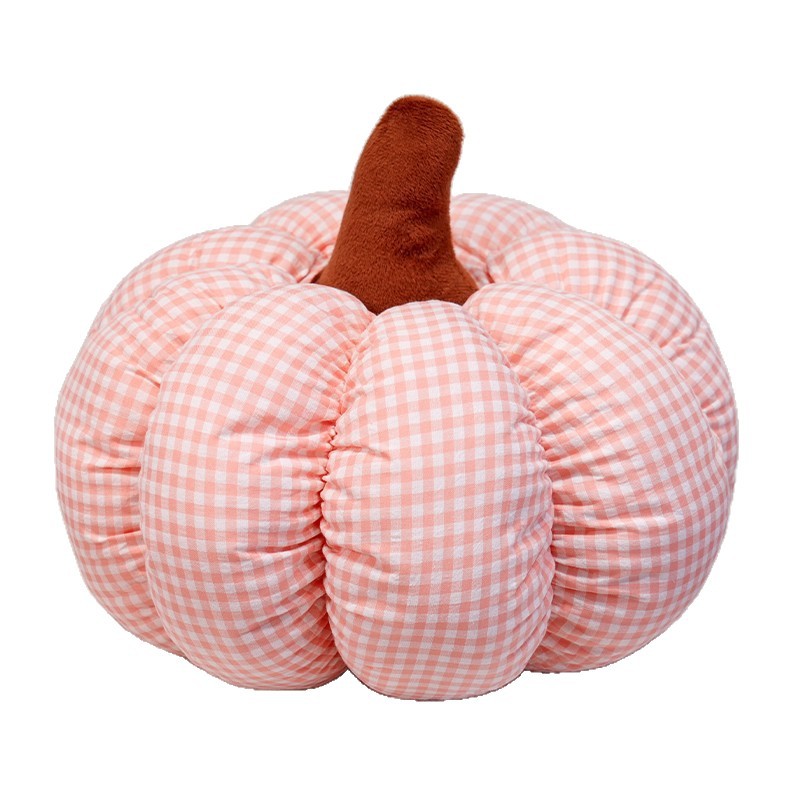 Cojín Decorativo Forma de Calabaza de Poliéster y Algodón PP para Sofá y Sala de Estar