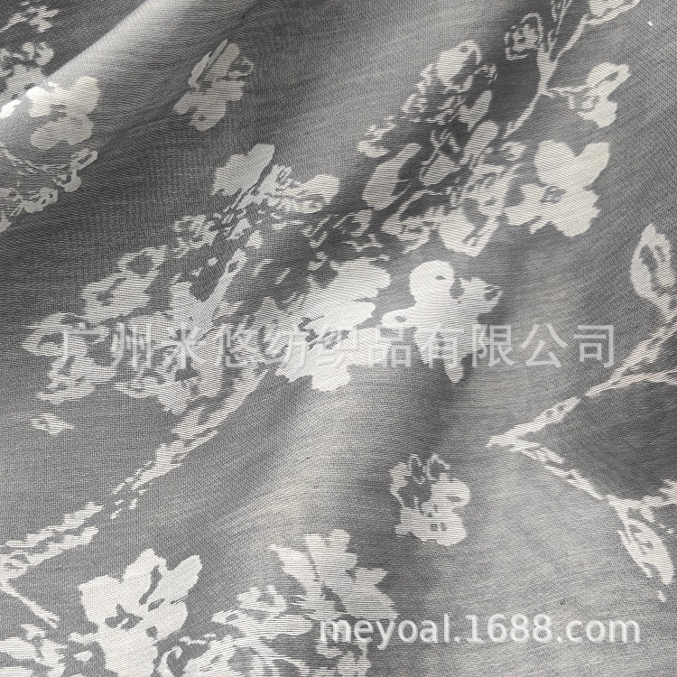 复古提花纱 双层双色提花 汉服 古装 长袍面料