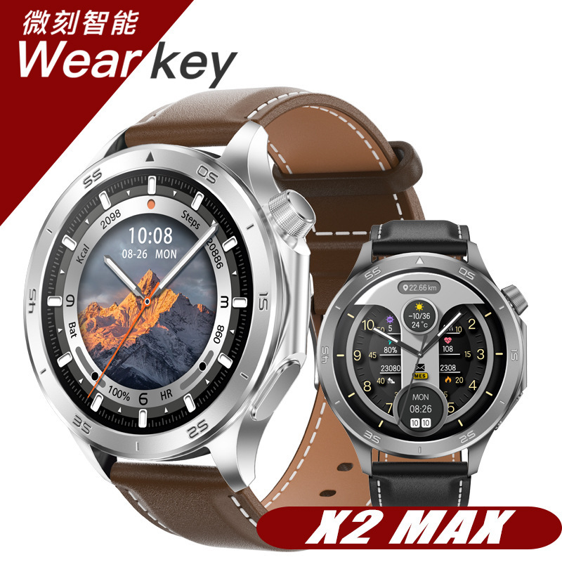 New X2Max Smart Watch Bluetooth Call Altitude Barometric Pressure Massive Dial 300Mah Multi-Sport Mode