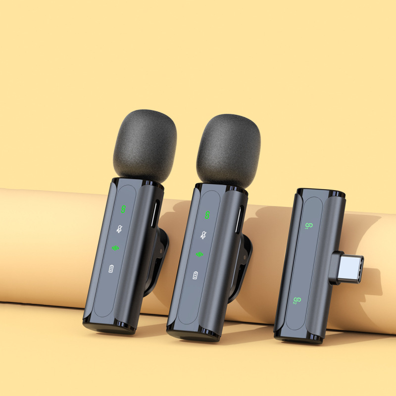 クロスボーダー専用ワイヤレスラベリアマイク、携帯電話・パソコン用ライブ配信・ビデオ撮影、ミニスマートノイズキャンセリング、マグネット式|undefined