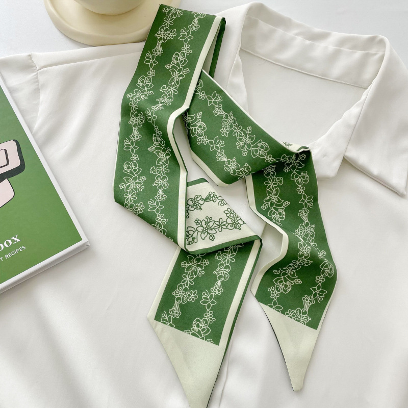 Correa de cabello verde coreana correa de cabello correa de seda correa de cabello correa