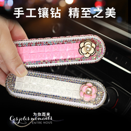 Diamond-encrusted temporary parking number plate, luminous car moving mobile phone number plate, creative car-mounted high temperature resistant number plate