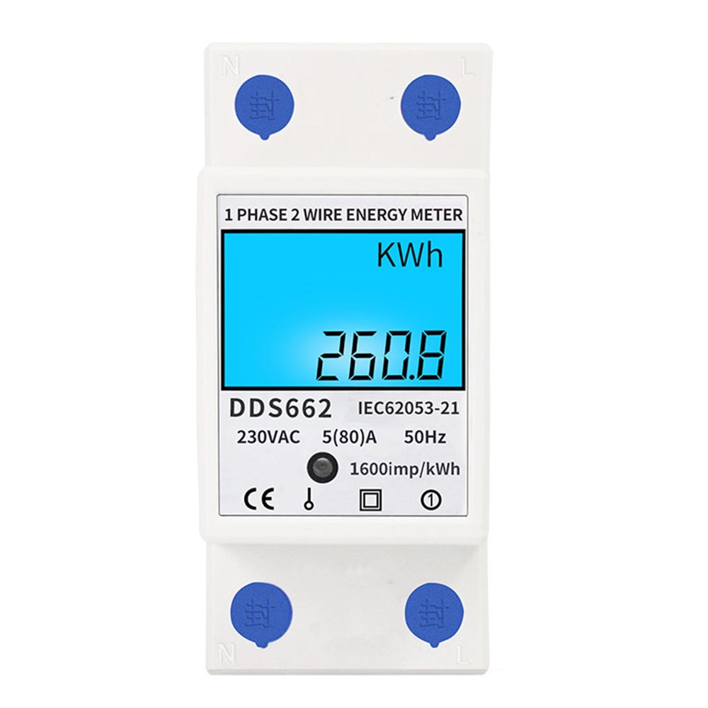 17000W Digital Electric Energy Meter Sin...