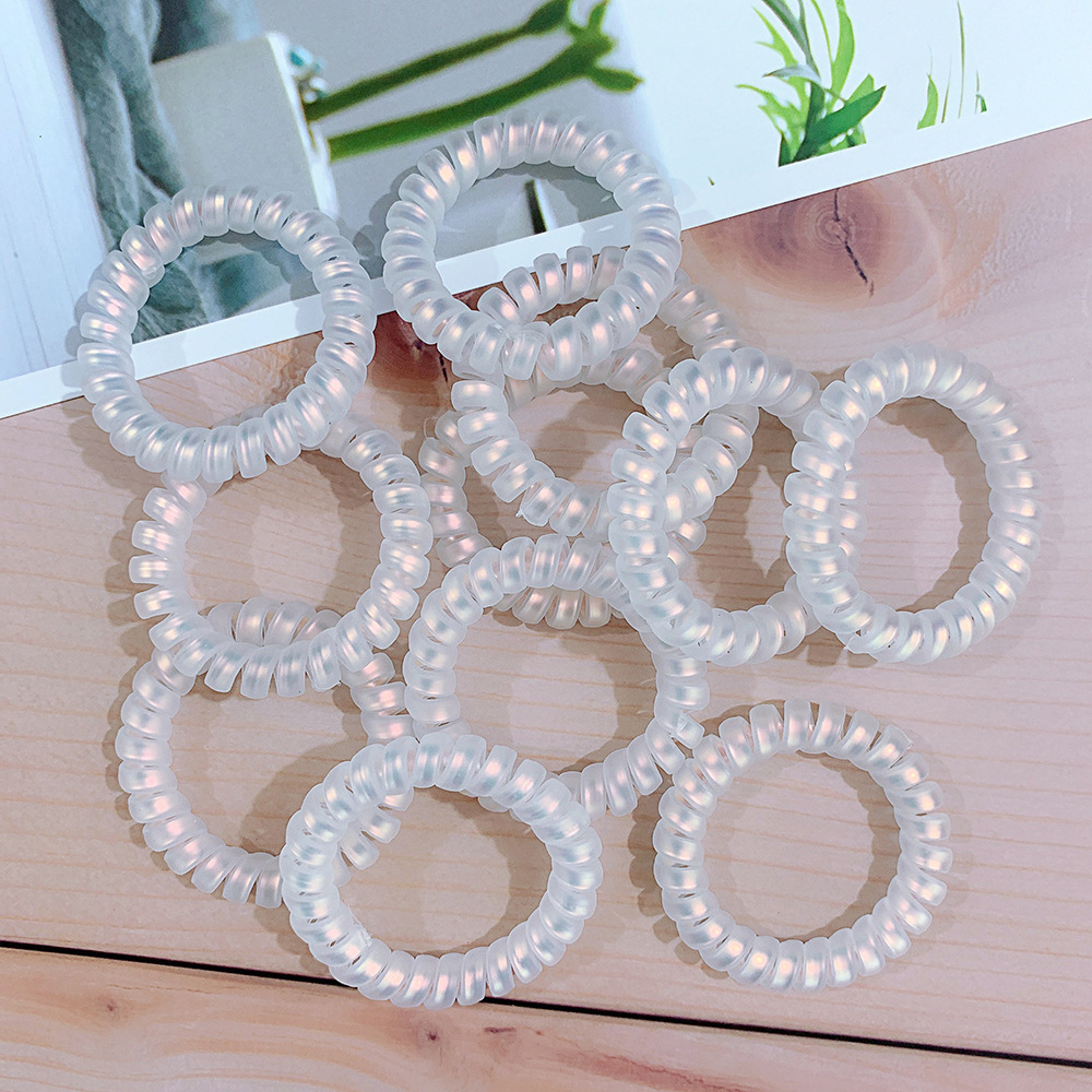 Mermaid Color Frosted Phone Line Shaped Hair Ring Women's display picture 1