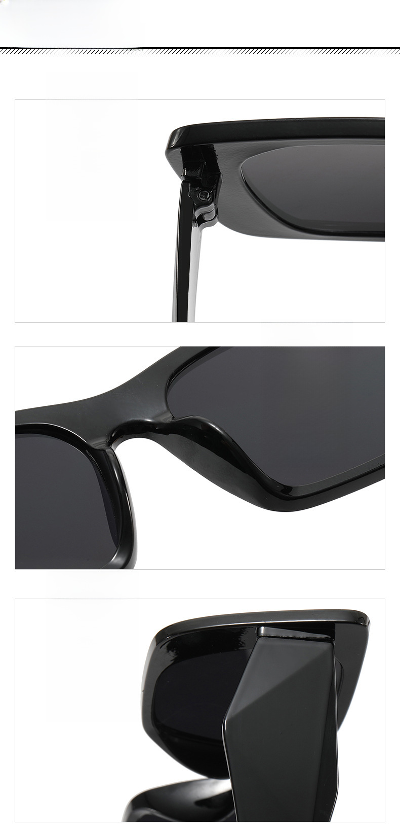 Grenzüberschreitende quadratische Sonnenbrille aus Europa und Amerika 2022 Neue Retro-P-Home-Sonnenbrille in Gelee-Farbe Net Red Sonnenbrille_voghion.com