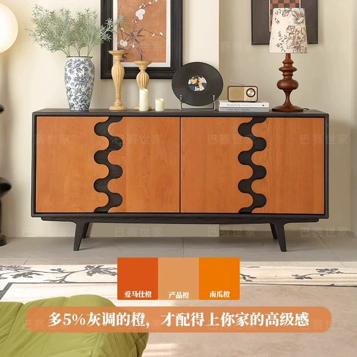 Французский шкаф в стиле середины века, буфет, ретро боковой шкаф, настенный шкаф для хранения в гостиной, шкаф для хранения из ясеня, шкаф для хранения