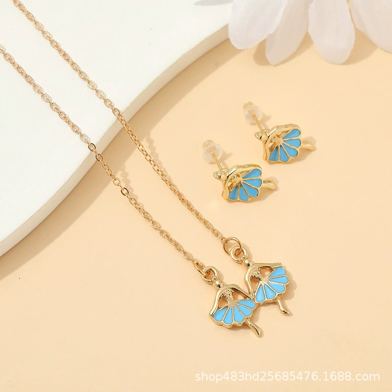 Set for princess, cute necklace and earrings, jewelry