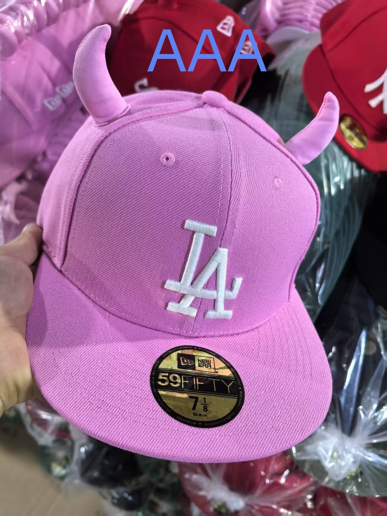 New Era Los Angeles Dodgers 59FIFTY Devil Horns Cap Pink