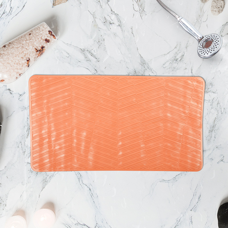 67*37 cuadrado baño antideslizante estera fuerte ventosa TPR alfombra de baño antideslizante alfombra de baño alfombra de bañera