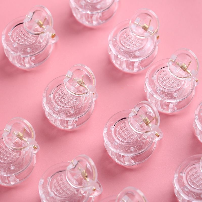 Mini Round Transparent Pineapple Clip, Simple and Versatile Small Clip, DIY Handmade Accessory, Base Clip, Hair Accessory Materials