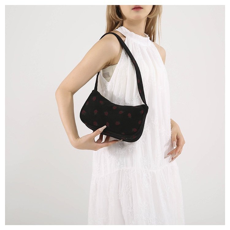 Bolsa de velcro de alto valor para mujeres 2024 nueva moda bolso de brazo de moda para mujeres coreanas bolso de hombro de chicas extranjeras